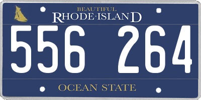 RI license plate 556264