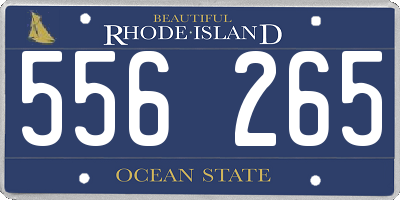 RI license plate 556265
