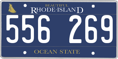 RI license plate 556269