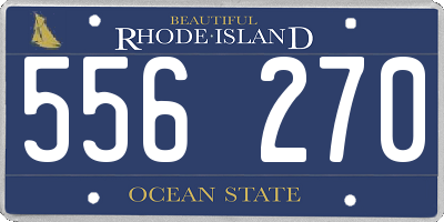 RI license plate 556270