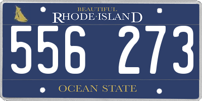 RI license plate 556273