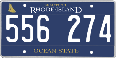 RI license plate 556274