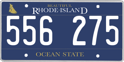 RI license plate 556275