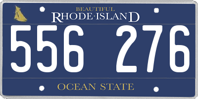 RI license plate 556276