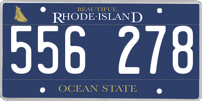 RI license plate 556278