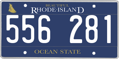 RI license plate 556281