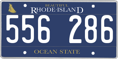 RI license plate 556286