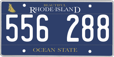 RI license plate 556288