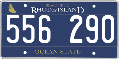 RI license plate 556290