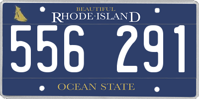 RI license plate 556291