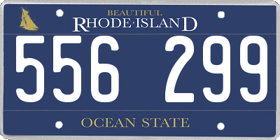 RI license plate 556299