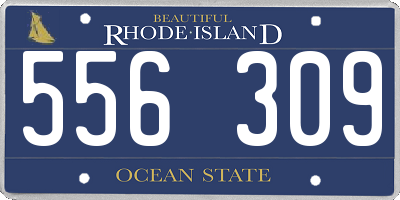 RI license plate 556309