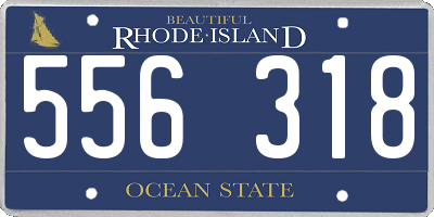 RI license plate 556318
