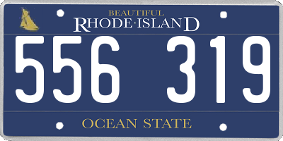 RI license plate 556319