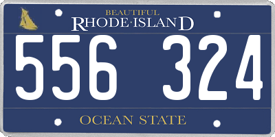 RI license plate 556324