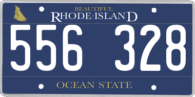 RI license plate 556328