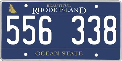 RI license plate 556338