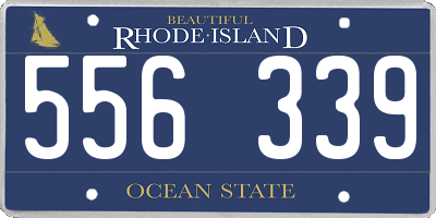 RI license plate 556339