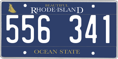 RI license plate 556341