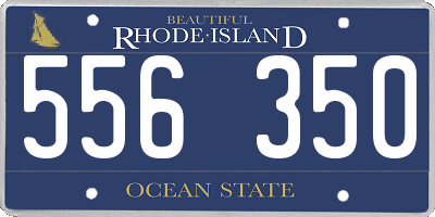 RI license plate 556350