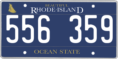 RI license plate 556359