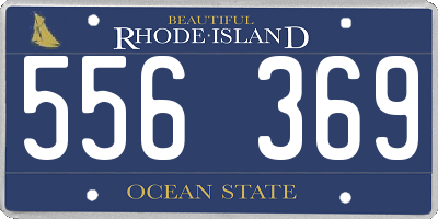 RI license plate 556369