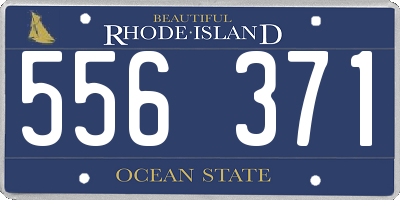 RI license plate 556371