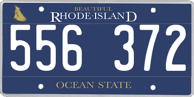 RI license plate 556372