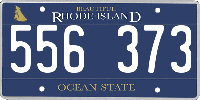 RI license plate 556373