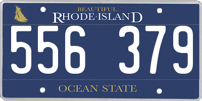 RI license plate 556379