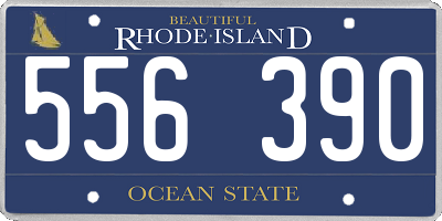 RI license plate 556390
