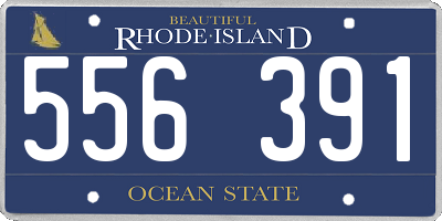 RI license plate 556391