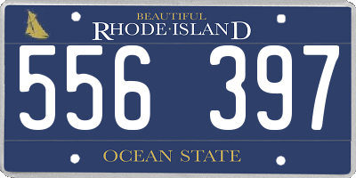 RI license plate 556397