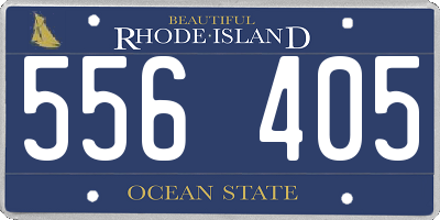 RI license plate 556405