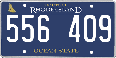 RI license plate 556409