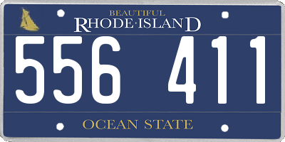 RI license plate 556411