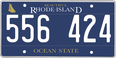 RI license plate 556424
