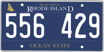 RI license plate 556429