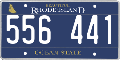 RI license plate 556441