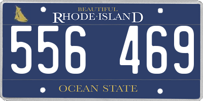 RI license plate 556469