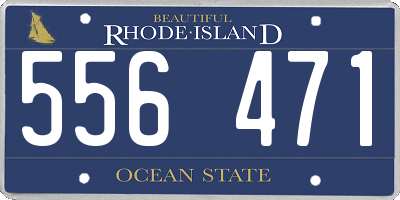 RI license plate 556471