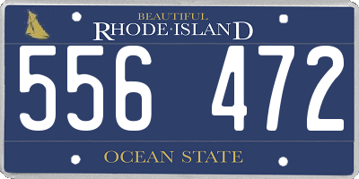 RI license plate 556472