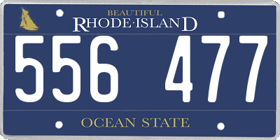 RI license plate 556477