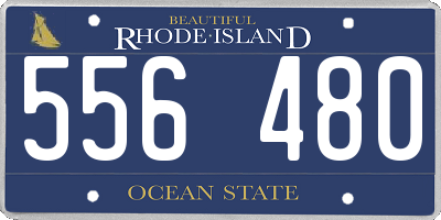 RI license plate 556480