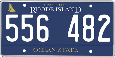 RI license plate 556482