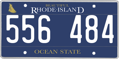 RI license plate 556484