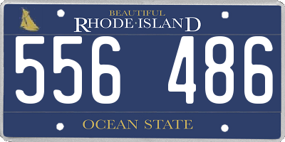 RI license plate 556486