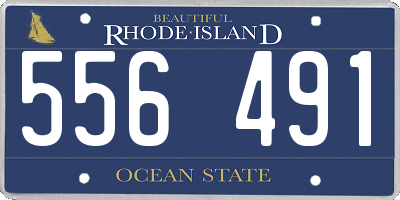 RI license plate 556491