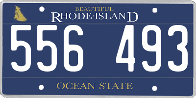 RI license plate 556493