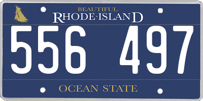 RI license plate 556497